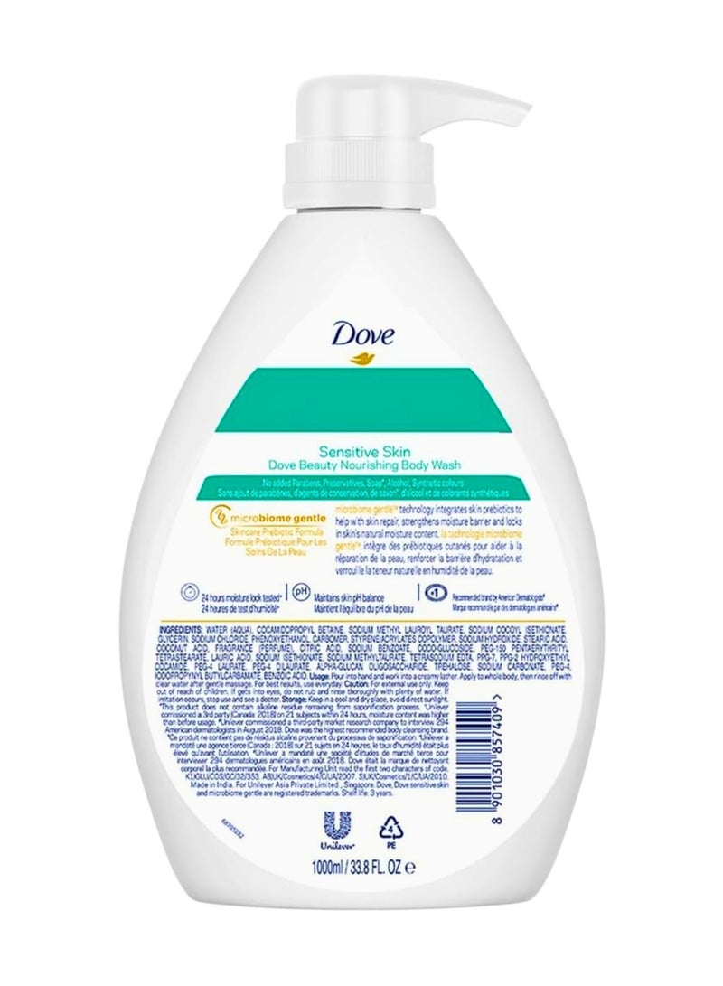 Dove Sensitive Skin Nourishing Body Wash 1000ml - Image 2