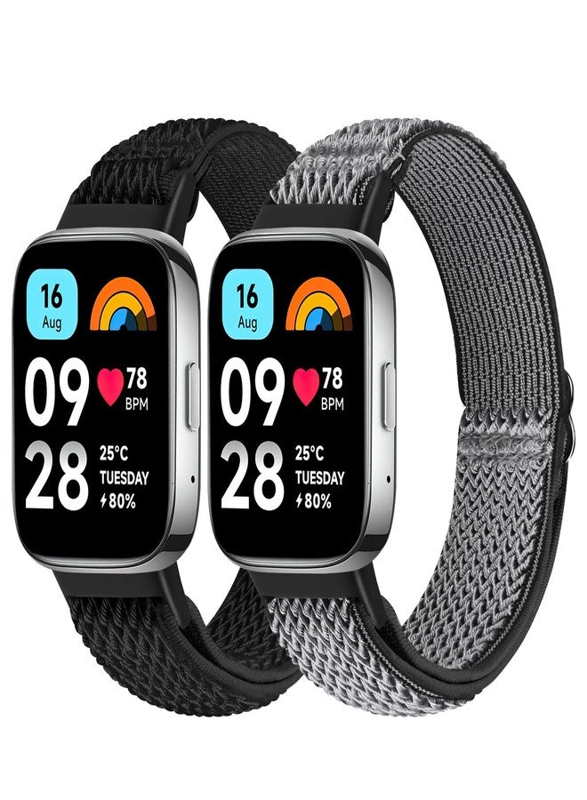Tiptops Bands Compatible with Xiaomi Redmi Watch 3 Active/Watch 3 Lite Replacement Nylon Wristband Strap Elastic - Image 1