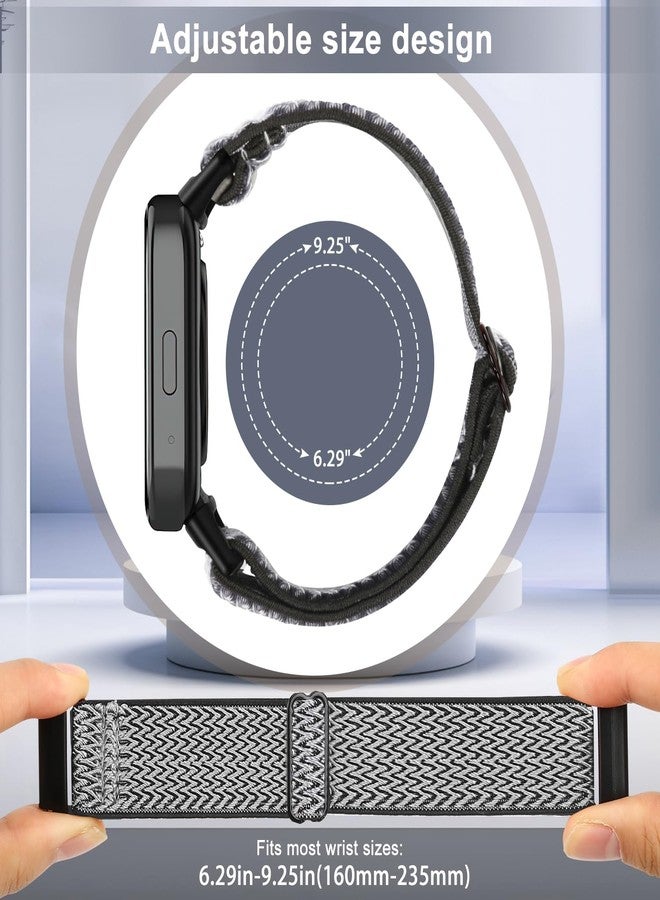 Tiptops Bands Compatible with Xiaomi Redmi Watch 3 Active/Watch 3 Lite Replacement Nylon Wristband Strap Elastic - Image 4