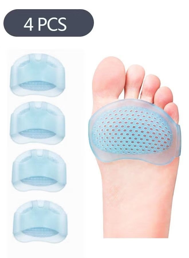 YJ 2 Pair Metatarsal Pads Ball of Foot Cushions for Women and Men, Soft Gel Foot Pads Metatarsal Forefoot Cushioning Foot Pain Relief - Image 1