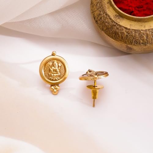 Rubans Gold Plated Choker Set Traditional Temple Jewellery Lakshmi Coin Motif Gift for Women & Girls - Image 5