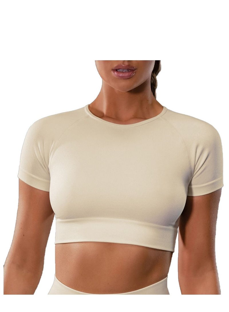 Loquat Yoga exercise fitness T-shirt top White  - Image 1