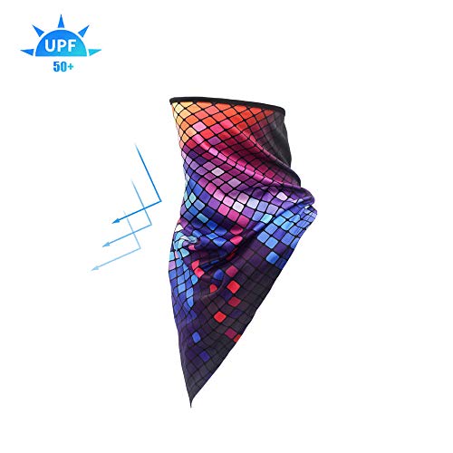 TClian Women UPF 50+ Face Mask Sun Protection Fashion Colorful Neck Gaiter Scarf (FCM-04) - Image 3