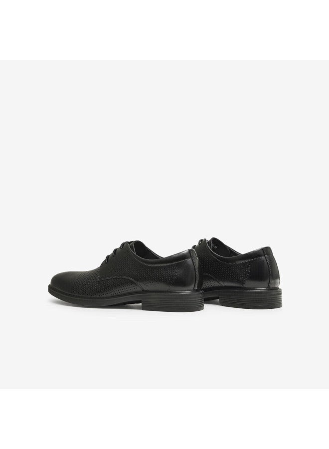 Basto Mall Fashion Business Commuter Square Heel Men's Formal Leather Shoes 82106bm4 Black Size 43 - Image 3