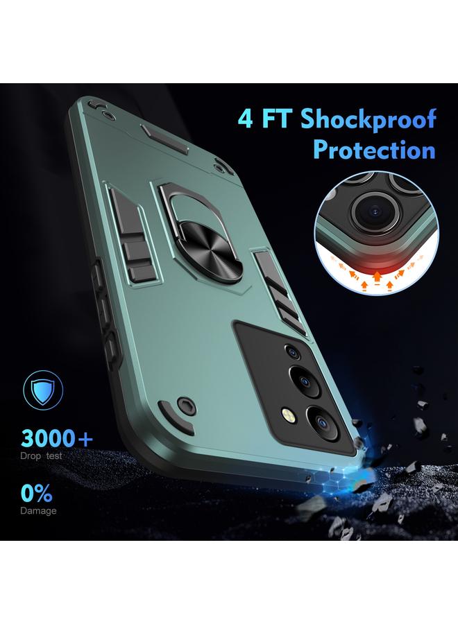 S-TOP Case For Infinix Note 12 G96 Shockproof Metal Ring Holder Phone Case - Image 4