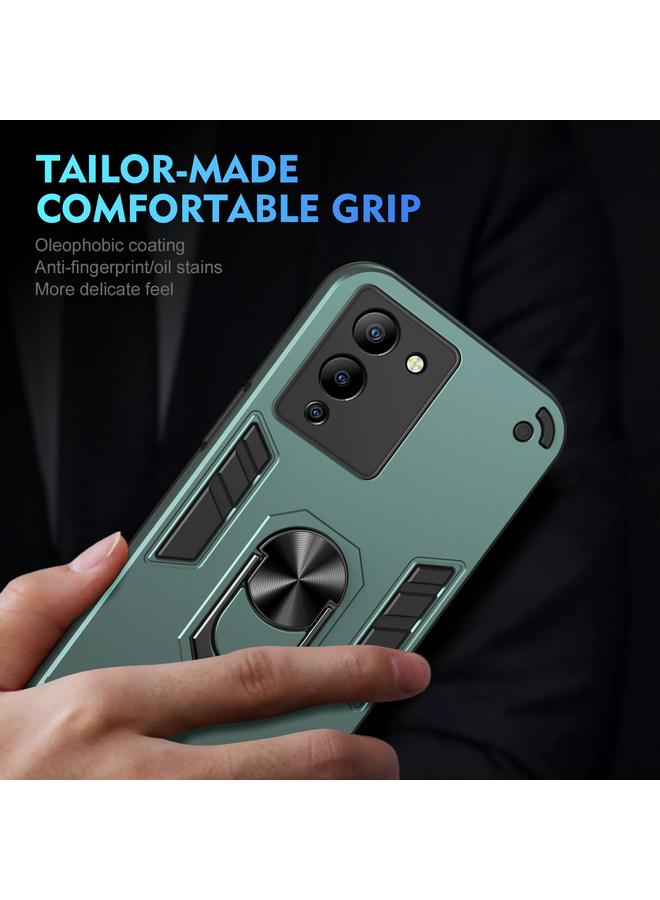 S-TOP Case For Infinix Note 12 G96 Shockproof Metal Ring Holder Phone Case - Image 5