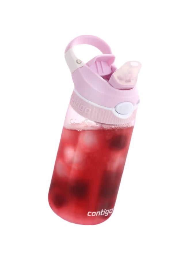 Contigo Kangdike Children'S Plastic Straw Water Bottle, Student Sports Water Cup, 450Ml, Pink And Purple, Hbc-Ash178Mvp - Image 2