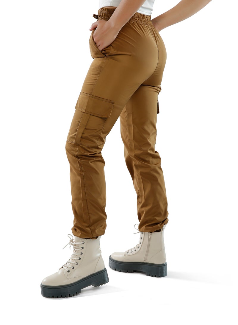 لندن راج بنطلون كارغو عالي الخصر - Image 5