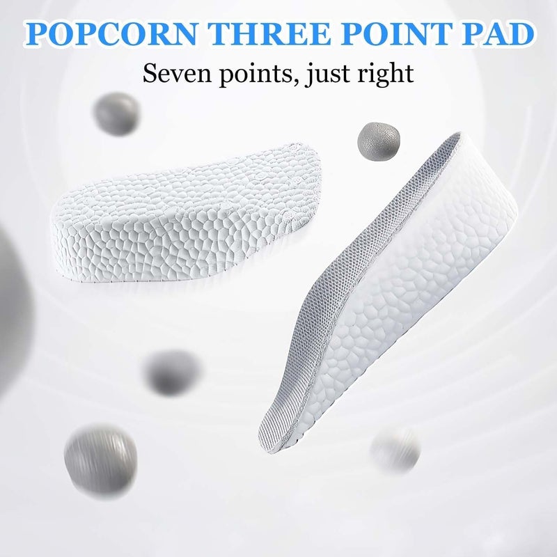 HZYH 2Pair Orthopedic High Pads, Height Increase Insoles for Men & Women, Arch Support Insoles, Adjustable Heel Lift, Shock Absorption Heel Lift Insole to Make You Taller (Black,  1.37in/3.5cm) - Image 2
