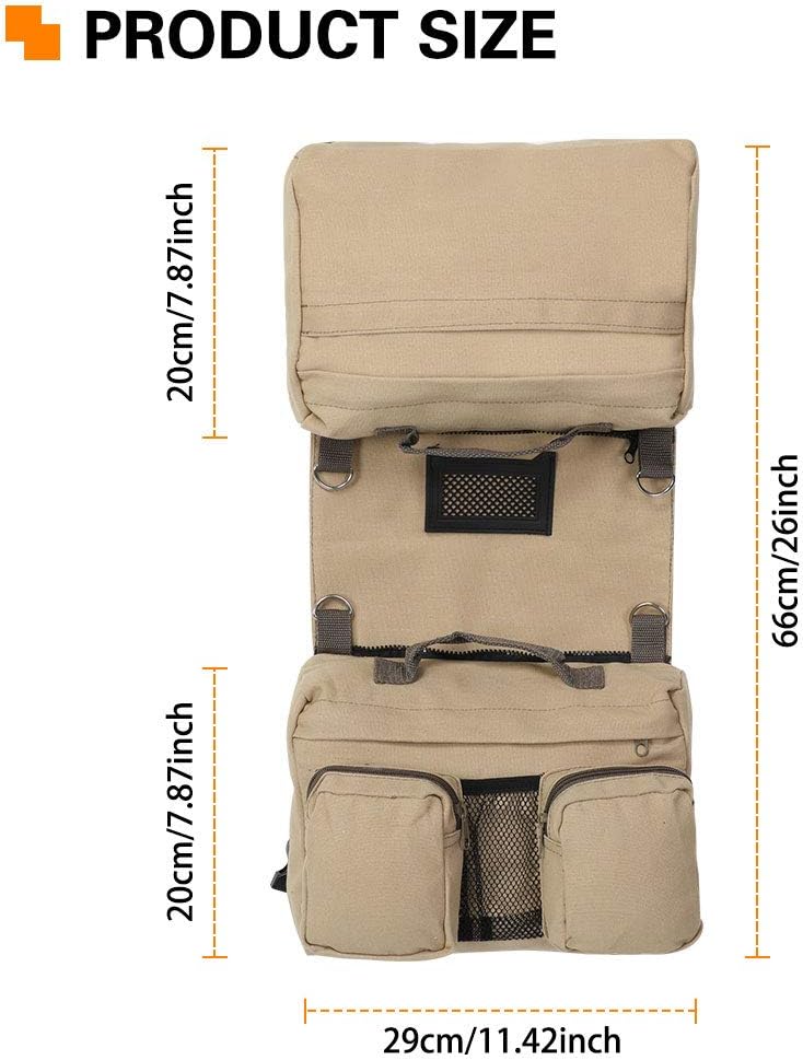 cheekyglo Dog Hiking Backpack, Dog Pack Saddle Bag for Travel Camping Dog Vest with Pockets Suit for Medium & Large Dogs - Image 2