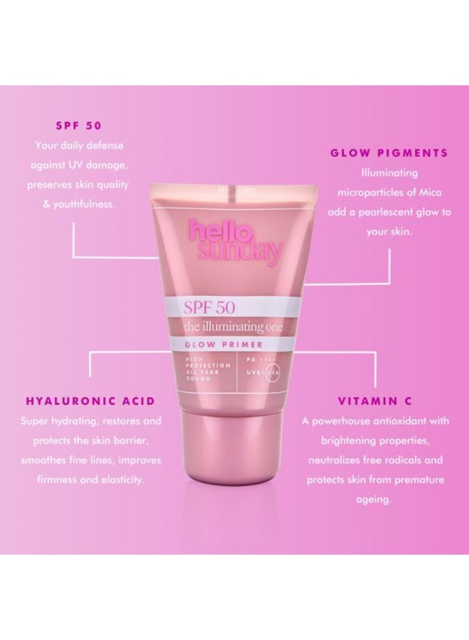 Hello Sunday The Illuminating One Glow Primer SPF50 50ml - Image 3