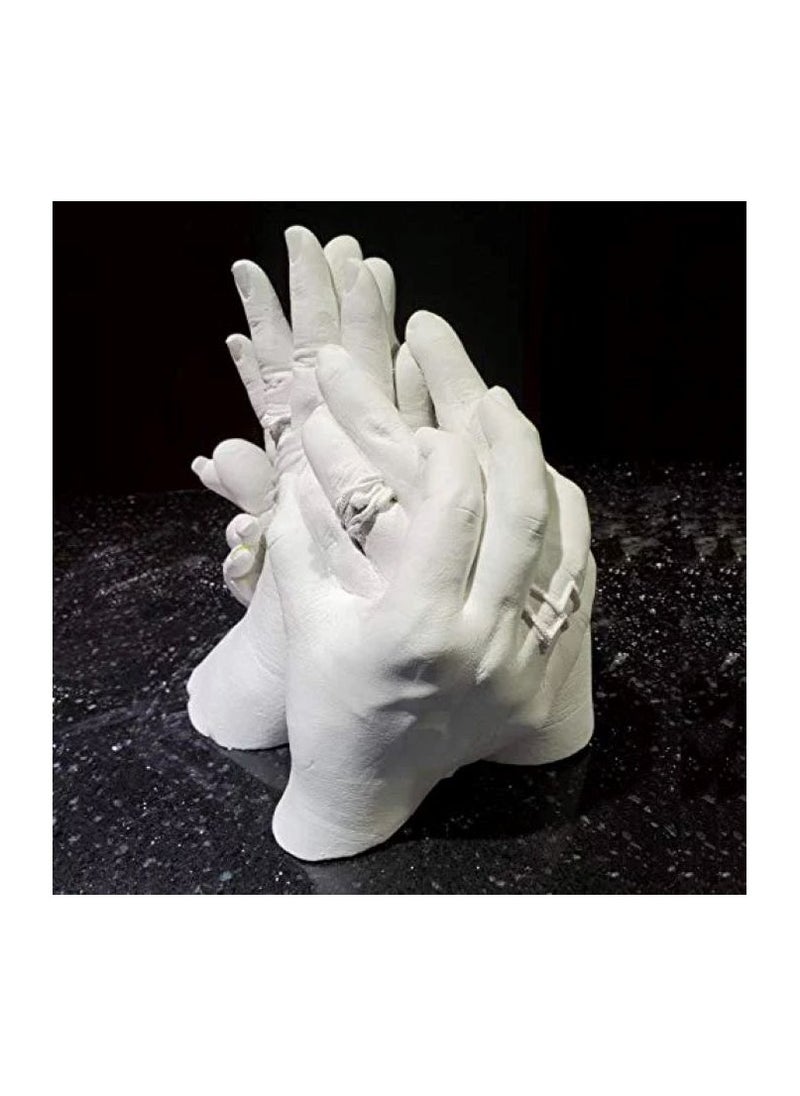  BOUNDS - Plaster Hand Casting Kit for Souvenir Size XL Suitable for 5 to 8 Adult Hands - Image 1
