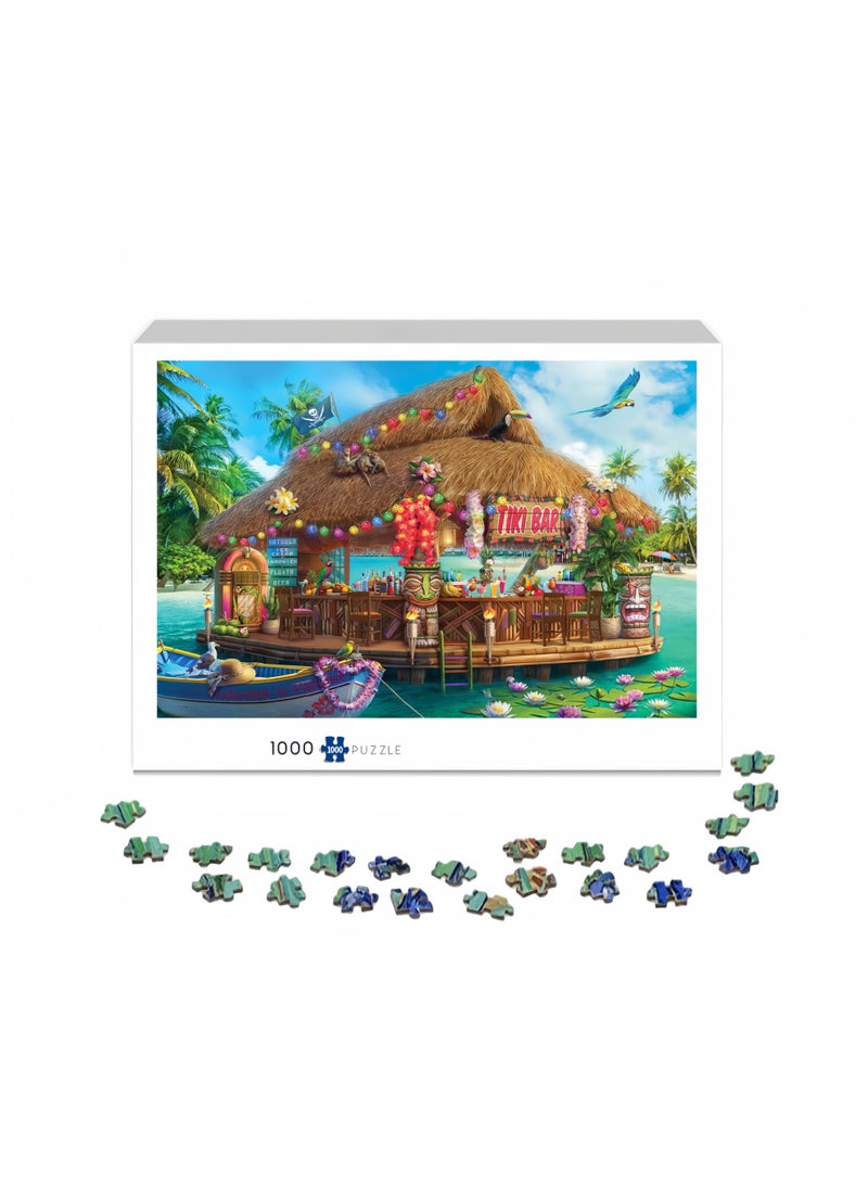 1000 puzzle pieces | Seaside restaurant themed puzzle pieces | Puzzles and puzzle leisure toys suitable for adults and children - Image 2