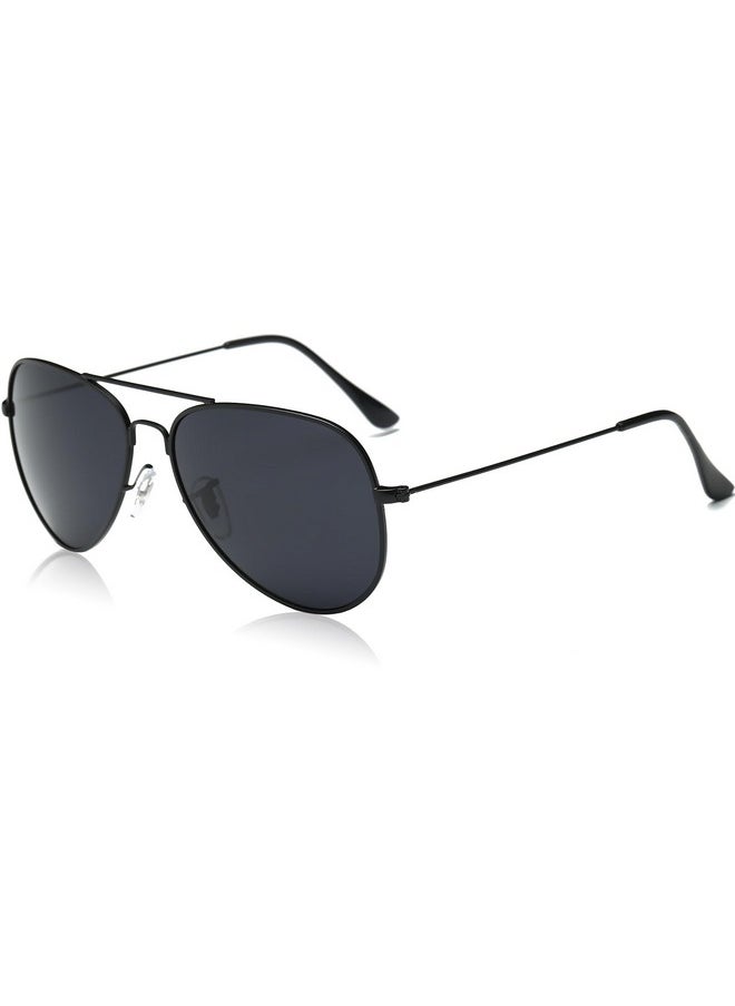 Sojos Classic Aviator Polarized Sunglasses For Men Women Vintage Retro Style,Black/Grey,62Mm  - Image 3