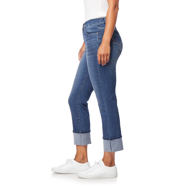 Angels Forever Young Women's Signature Straight Crop Jeans, Bali, 12 - Image 2