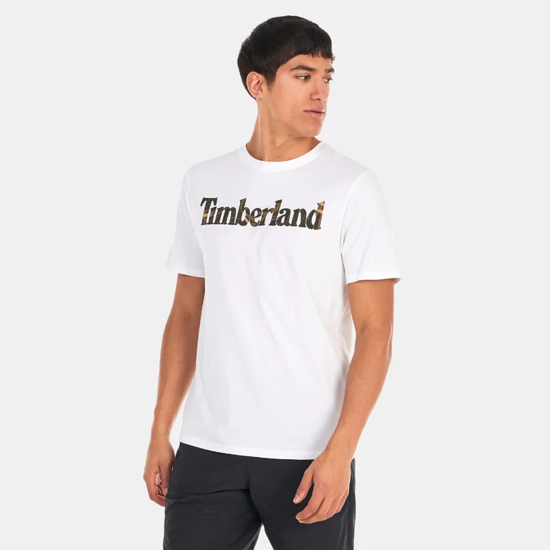 Timberland Men's Linear Logo Seasonal Camo T-Shirt