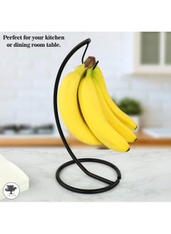 sulfar MS Banana Stand for Dining Table Light Weight & Sturdy (1 Pack) Black  - Image 4