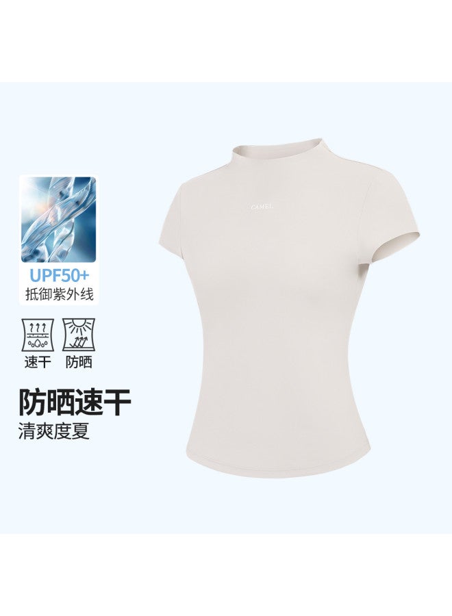 camel Sports T-shirt 2026 Spring/summer Sun Protection Clothing Slimming Short Sleeve T-shirt Women's Quick-dry T - Image 2