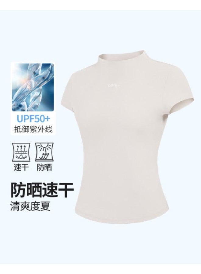 camel Sports T-shirt 2026 Spring/summer Sun Protection Clothing Slimming Short Sleeve T-shirt Women's Quick-dry T - Image 1