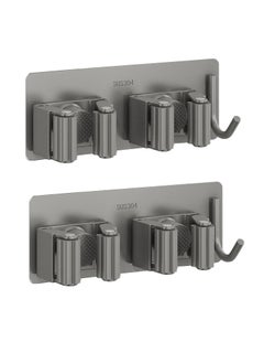 Generic 2 self-adhesive SUS304 stainless steel hooks, clips.Suitable for hooks for brooms, mops, towels, cleaning utensils, and kitchen utensils.  - Image 1