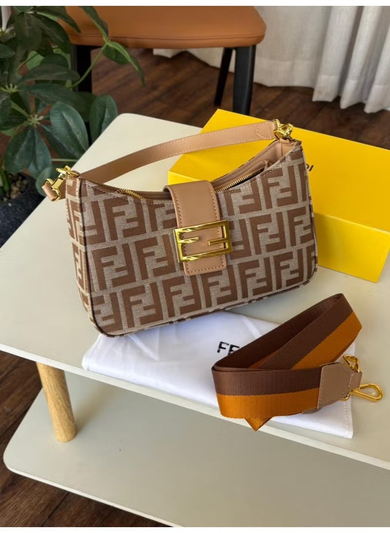 A stylish and simple women's handbag by Fendi
