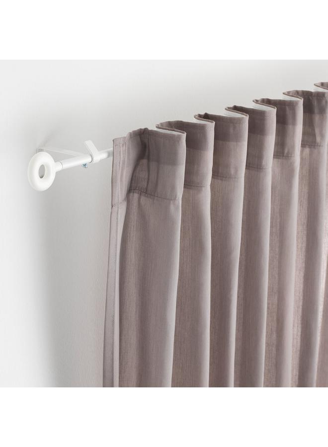 erorex Curtain rod set, white, 140 cm  - Image 2