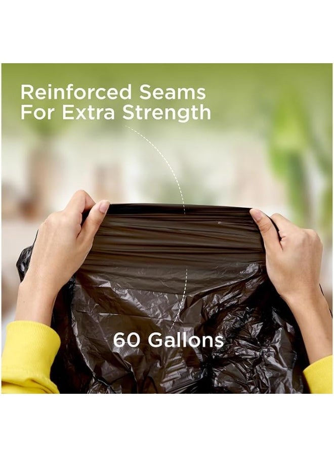 Hotpack Hotpack Garbage Bag 95x120cm, 60 Gallon, 15 Pieces, Pack of 3 45 Bags  - Image 3
