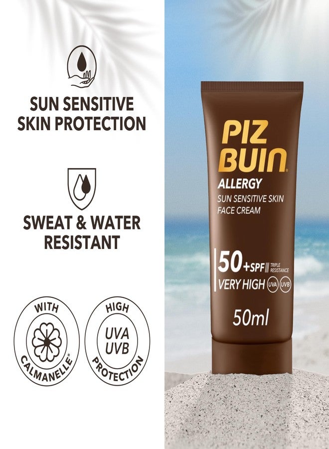 Piz Buin Allergy by Piz Buin Face Cream SPF50+ 50ml - Image 2