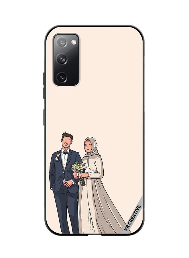 VR CREATIVE غطاء حماية لهاتف سامسونج جالاكسي S20 FE 5G بتصميم زفاف متعدد الألوان - Image 1