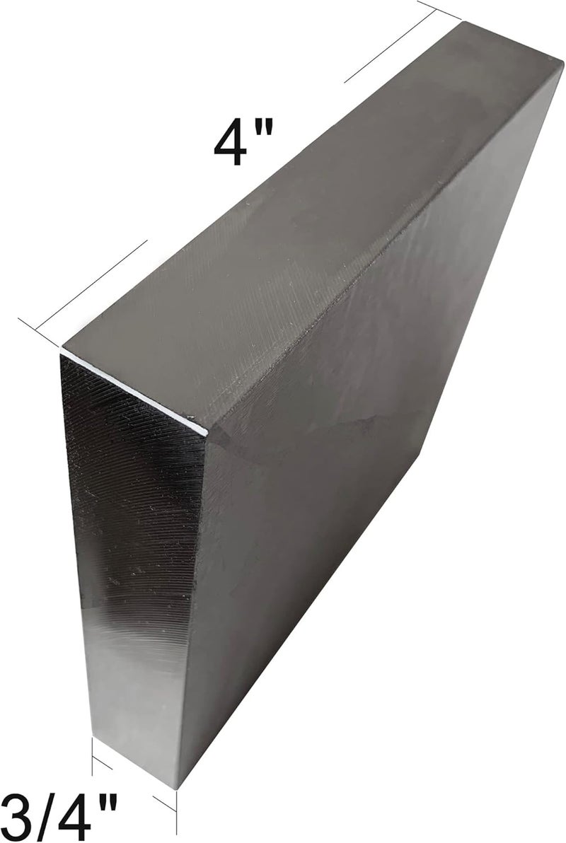 HimaPro Steel Bench Block 4"x4" Flat Anvil Jewelers Tool Metal Bench Block for Jewelry & Stamping (4''x4''x3/4'') - Image 3