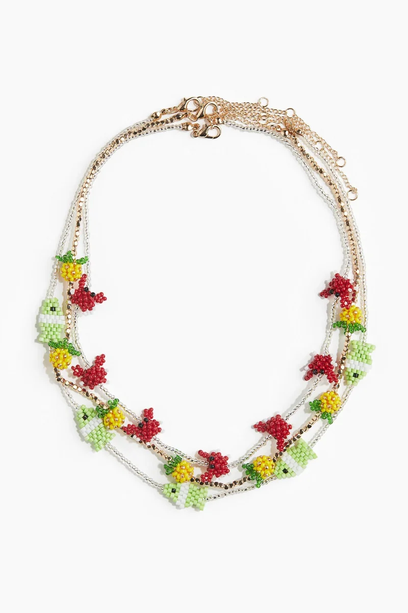 اتش اند ام 3-pack beaded necklaces