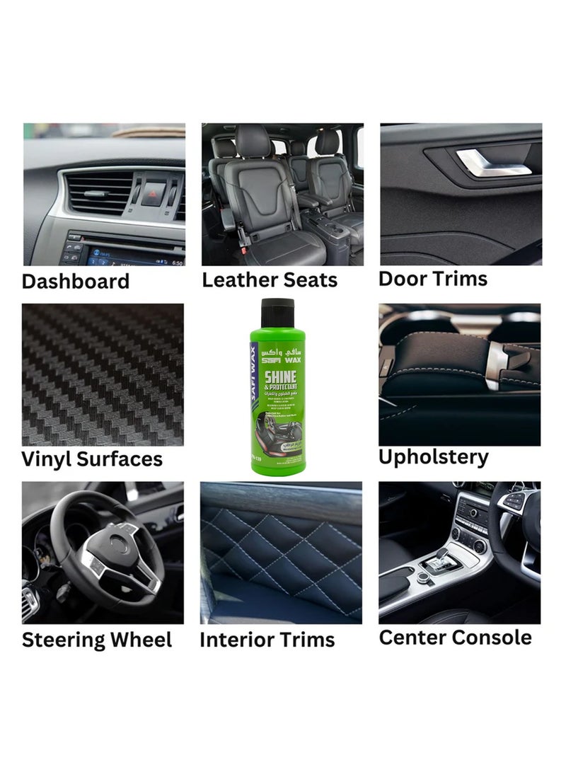 Safi WAX SAFI Wax Shine & Protectant 118ML – High Gloss Moisturizing Protection for Car Interiors SFW-139 - Image 4