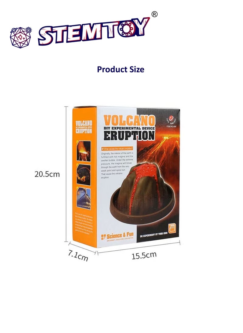 STEMTOY Volcano Eruption Lab Experiment Kit – DIY Educational Chemistry & Geology Science Set for Kids, STEM/STEAM School Learning Activity Supplies for Girls and Boys  - Image 5