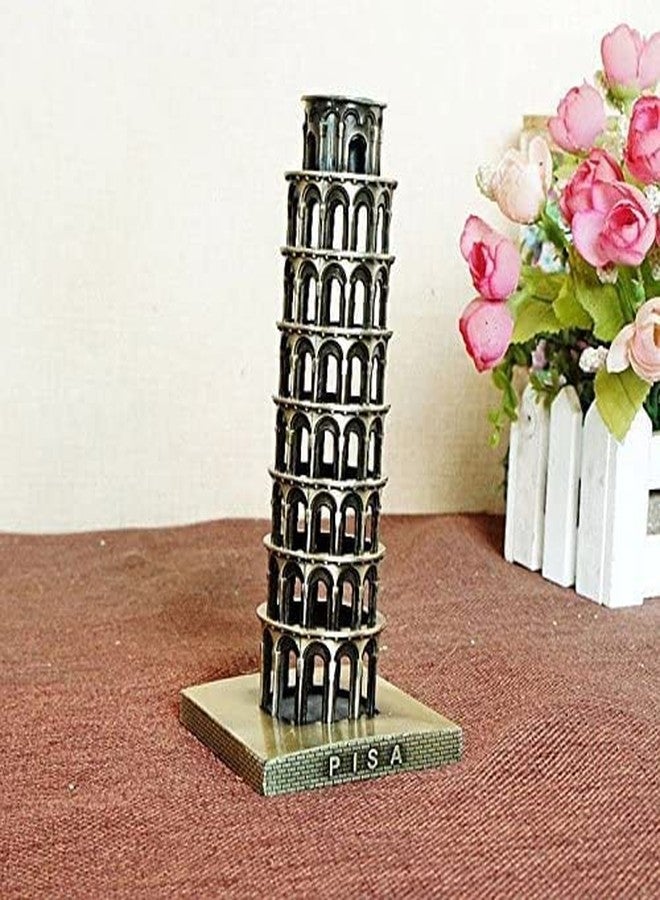 GUNENDRA Crafts Leaning Tower of Pisa Italy Showpiece for Home Decor (6" Inch, Antique Bronze) - Image 2