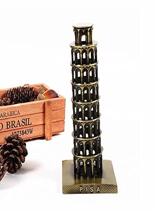 GUNENDRA Crafts Leaning Tower of Pisa Italy Showpiece for Home Decor (6" Inch, Antique Bronze) - Image 3