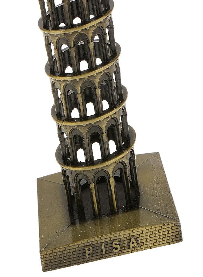GUNENDRA Crafts Leaning Tower of Pisa Italy Showpiece for Home Decor (6" Inch, Antique Bronze) - Image 4