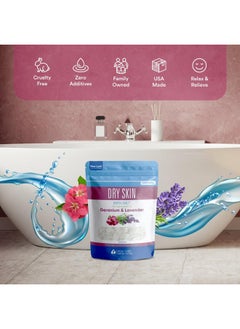 Better Bath Better Body Dry Skin Bath Salt 32 Ounces Epsom Salt With Natural Geranium, Lavender, Ylang Ylang, And Lemon Essential Oils Plus Vitamin C In Bpa Free Pouch With Easy Press-Lock Seal  - Image 2