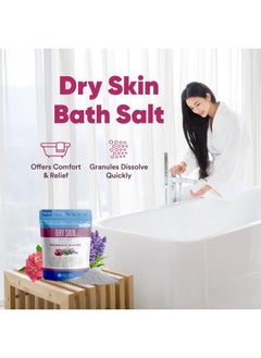 Better Bath Better Body Dry Skin Bath Salt 32 Ounces Epsom Salt With Natural Geranium, Lavender, Ylang Ylang, And Lemon Essential Oils Plus Vitamin C In Bpa Free Pouch With Easy Press-Lock Seal  - Image 4