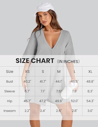 UANEO Rompers for Women Casual Oversized Athletic Jumpsuits Overalls Workout Hot Shot Tee Romper(Green-S) - Image 4