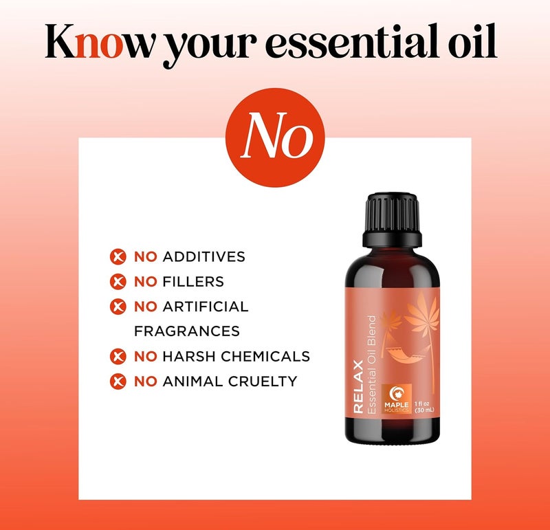 Relaxing Essential Oil Blend for Diffuser - Aromatherapy Blend of Essential Oils for Diffusers for Home and Travel Stress Support with Lavender Geranium Roman Chamomile and Ylang Ylang Diffuser Oils - Image 4