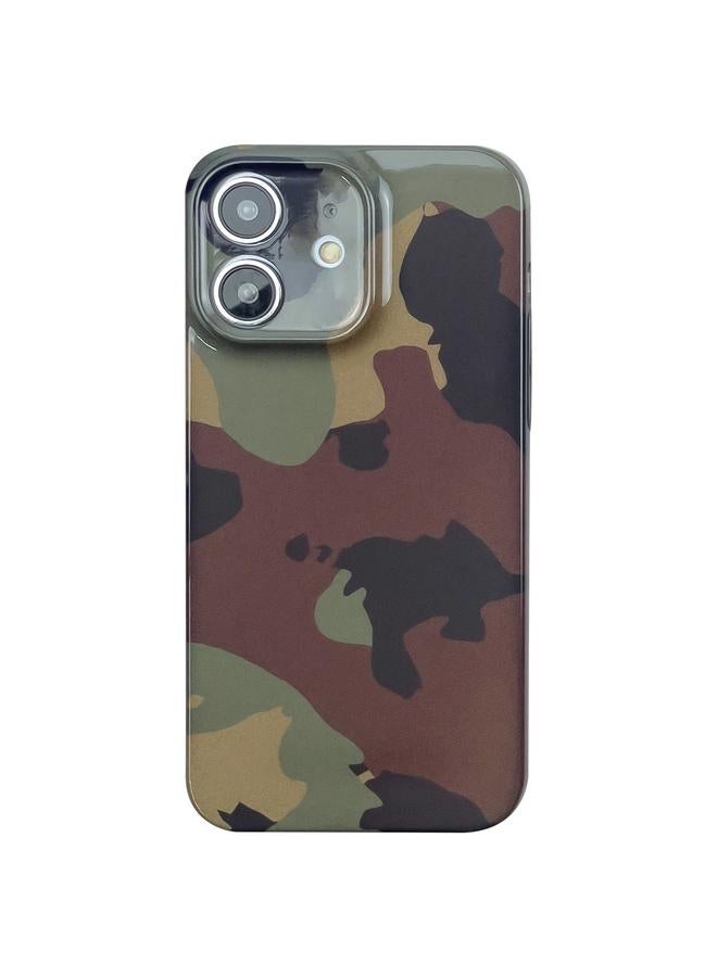 S-TOP Case For iPhone 12 mini Camouflage Pattern Film PC Phone Case - Image 1