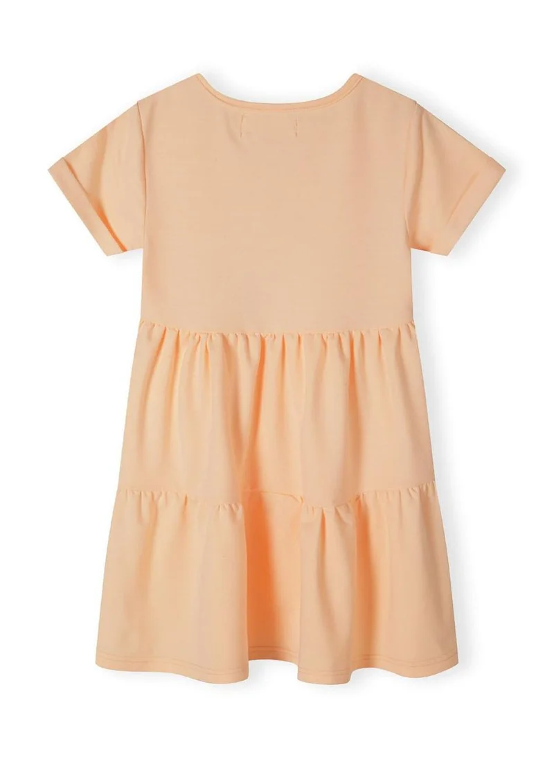 MINOTI Teens Short Sleeve Cotton Tiered Dress