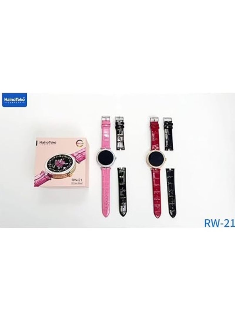 Haino Teko Stylish Smart Watch RW-21 for Girls and Women | Bluetooth Call, Fitness Tracker, Heart Rate Monitor, Sleep Tracker, IP68 Waterproof, 1.7-inch HD Display, Interchangeable Straps, Compatible with iPhone & Android - Image 4