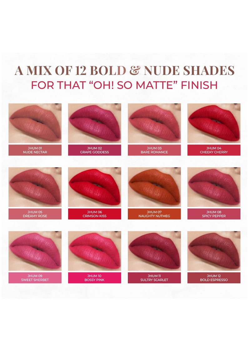 Just Herbs Just Herbs Ultra Matte Bullet Lipstick 4g Peachy Nude  - Image 2