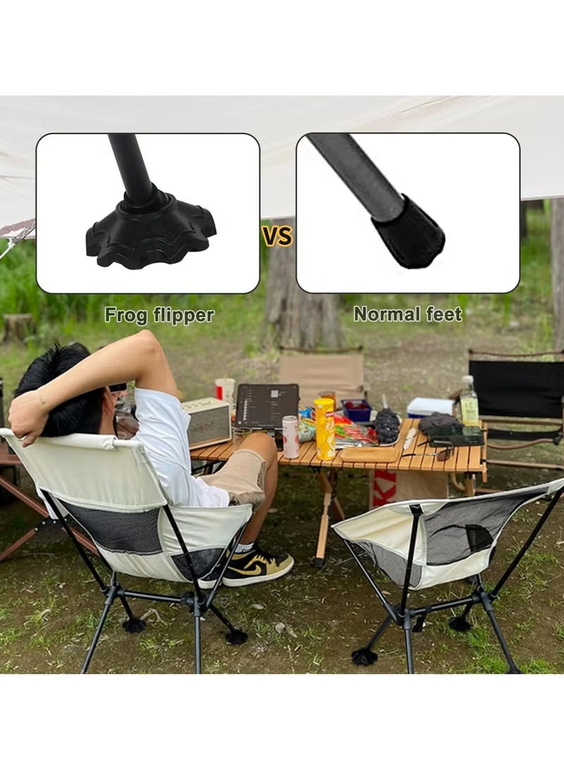 BlueFire Ultralight Folding Camping Chair - Heavy Duty High Back Ergonomic Beach Chair with Breathable Mesh & Carry Bag | Portable Compact for Travel, Fishing, Picnics, BBQs & Backpacking | Supports 280lbs - Image 4