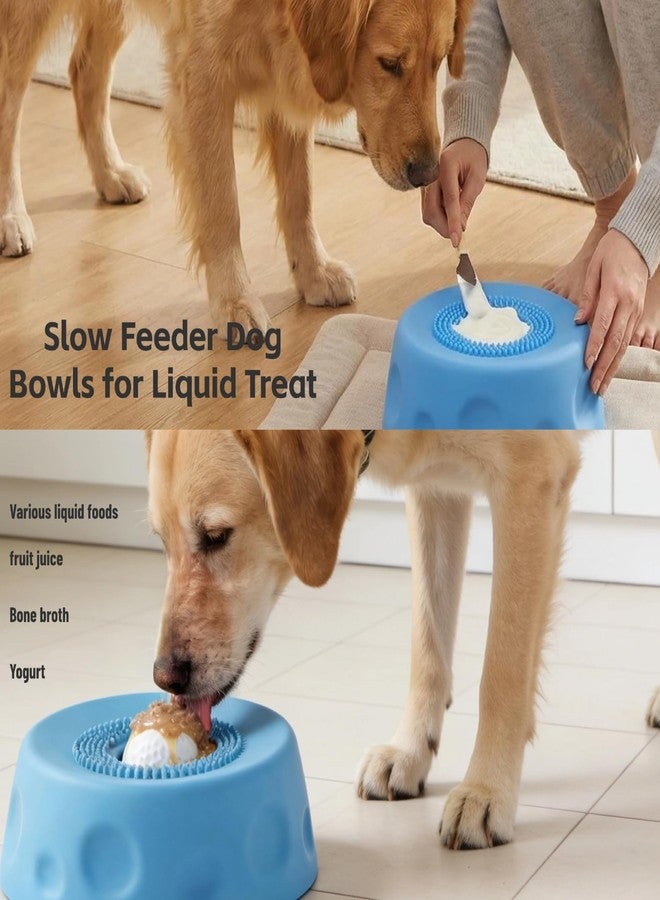 Slow Feed Dog Bowl with Rolling Ball, Non-Slip Licking Bowl for Dogs - Image 4