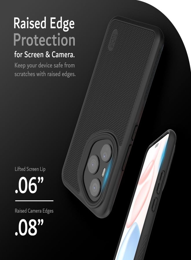 توديا جراب TUDIA DualShield Grip مصمم لهاتف Honor 400 Pro 5G (2025)، [متوافق مع Magsafe] غطاء حماية متين مقاوم للصدمات ذو طبقتين من الدرجة العسكرية (أسود مطفي) - Image 4
