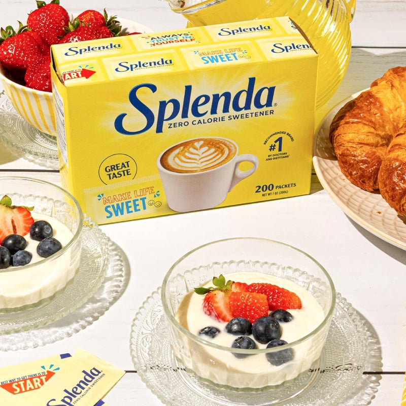 SPLENDA Zero Calorie Sweetener, 200 Single-Serve Packets - Sugar Free and Low Carb - Image 3