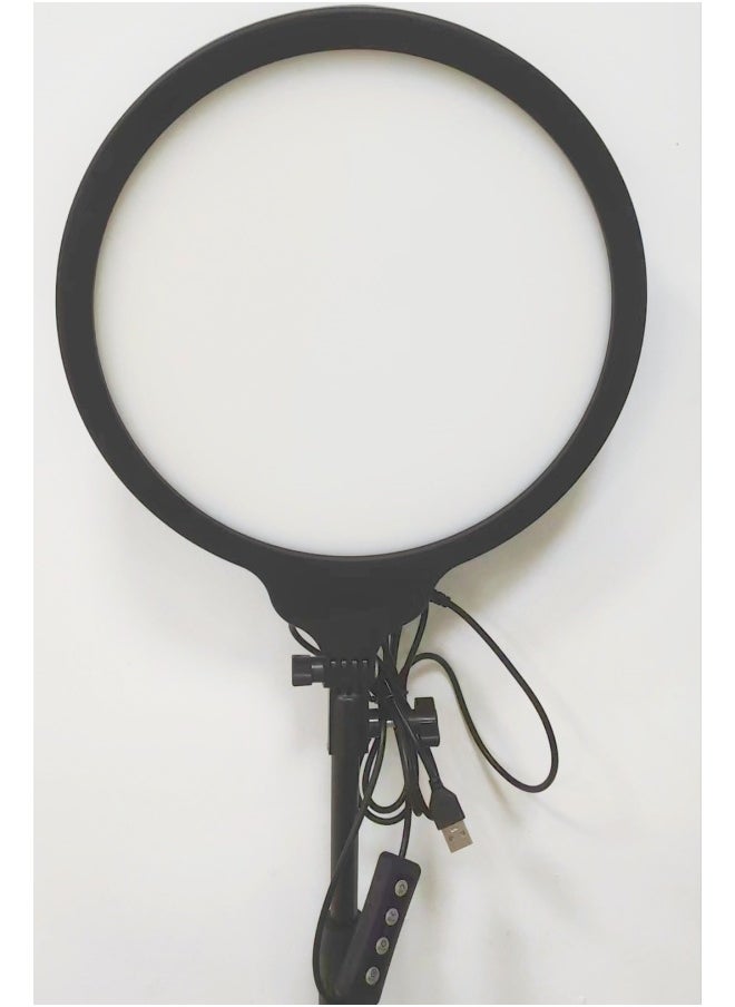 General - LED Panel Light Full Screen Photography Light Fill Light No Shadow Professional Live Light CE FCC Net Red Light Full Screen-Light Source Color:10 Inch Round USB - Image 1