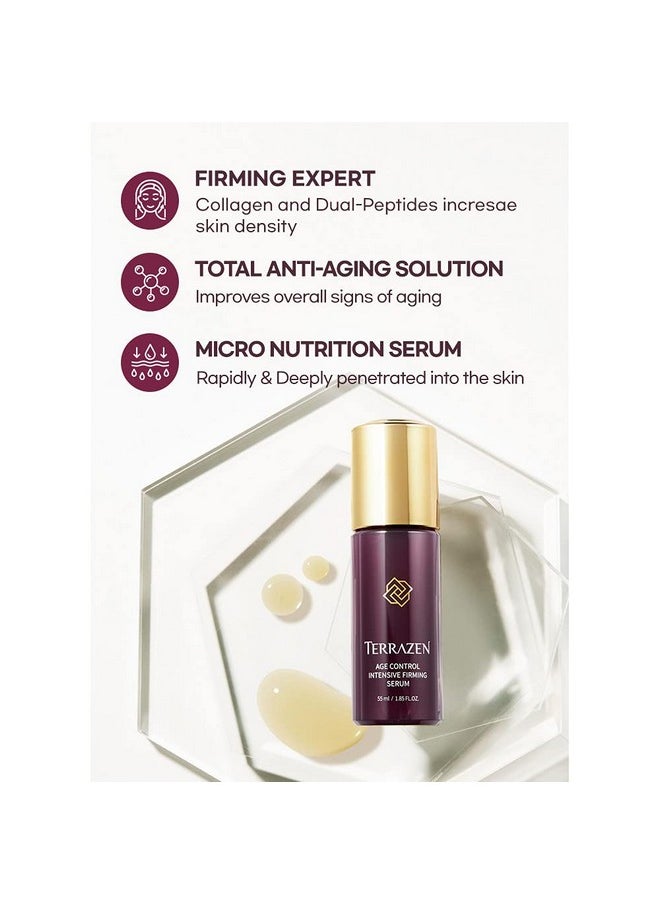 Terrazen Terrazen Age Control Treatment Peptide & Collagen Serum, 1.85 fl oz / 55ml - Korean Face Serum, K Beauty, AGE CONTROL INTENSIVE FIRMING SERUM  - Image 3